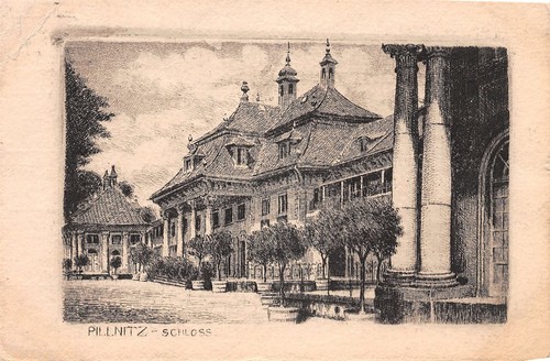 840100 kupferdruck schloß - kupferdruck, ak