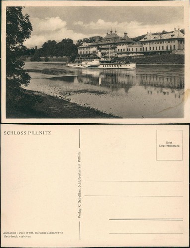 Ansichtskarte pillnitz schloss - ansichtskarte,