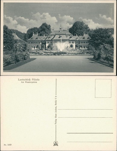 Ansichtskarte pillnitz schloss - pillnitz,