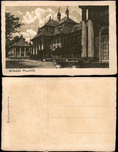 Ansichtskarte pillnitz schloss - ansichtskarte,