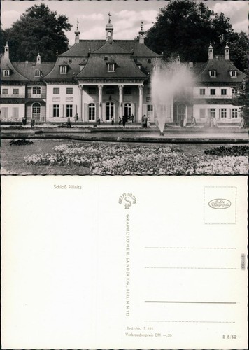 Ansichtskarte pillnitz schloss - ansichtskarte,