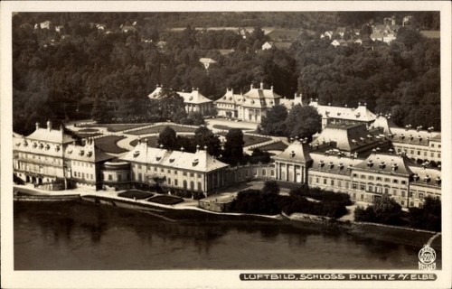 Dresden pillnitz luftbild - dresden, pillnitz,