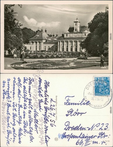 Ansichtskarte pillnitz schloss - pillnitz,