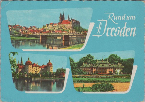 Ddr ansichtskarte rund - ddr,