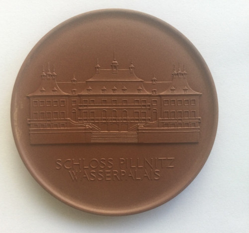 Porzellan medaille schloss - porzellan-medaille,