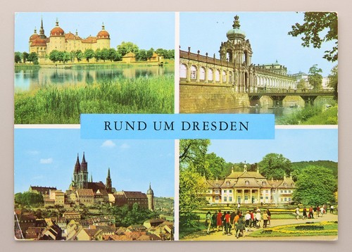 Postkarte rund um - postkarte,