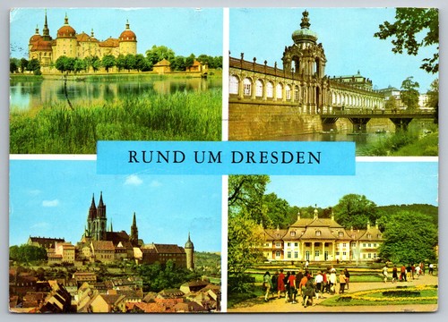 Postkarte dresden schloss - dresden,