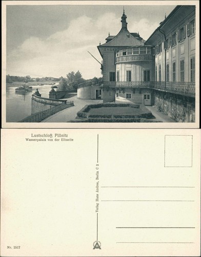 Ansichtskarte pillnitz schloss - ansichtskarte,