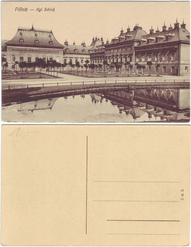 Ansichtskarte pillnitz kgl - ansichtskarte,