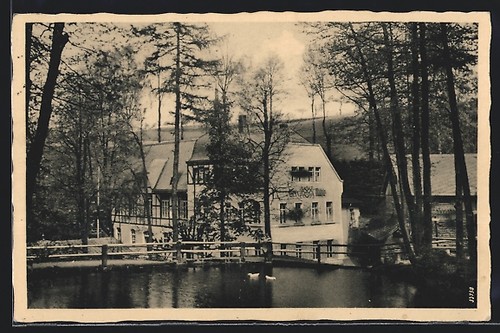 Dresden pillnitz gasthaus - ak, dresden-pillnitz,