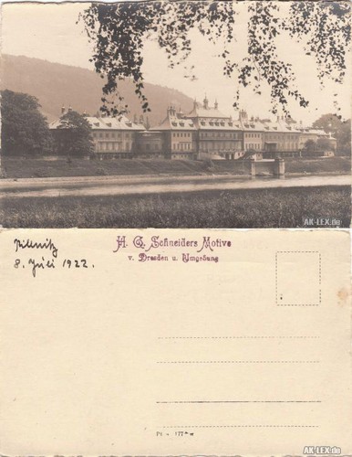 Ansichtskarte pillnitz foto - pillnitz, ak