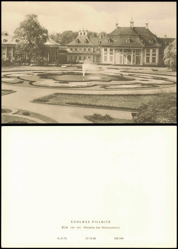 Ansichtskarte pillnitz schloss - ansichtskarte,