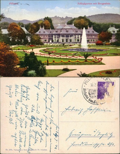 Ansichtskarte pillnitz schloss - ansichtskarte,