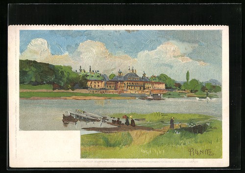 Künstler dresden pillnitz - künstler-ak, dresden-pillnitz