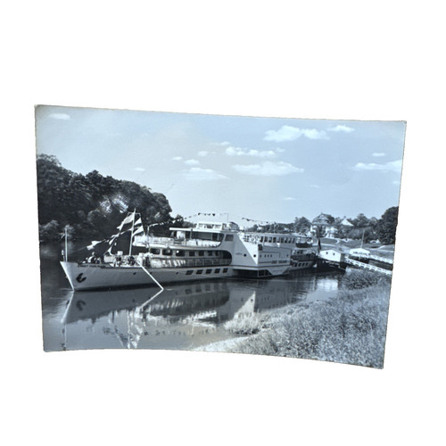 Postkarte dresden schiff - postkarte,