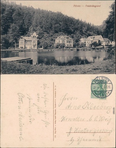 Ansichtskarte pillnitz - ansichtskarte,